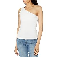 The Drop Women's Payton Asymmetric Fitted One-Shoulder Top