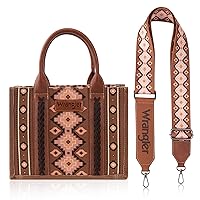 Wrangler Aztec Tote Bag for Women Boho Shoulder Purses and Western Handbags