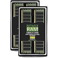 NEMIX RAM 128GB (4X32GB) DDR4 3200MHZ PC4-25600 2Rx4 ECC Registered RDIMM KIT