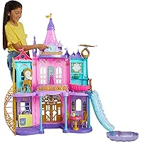 Mattel Disney Princess Toys, Ultimate Castle Doll House with Lights & Sounds, 3 Levels, 25+ Furniture Play Pieces & Accessories, 4 ft Tall