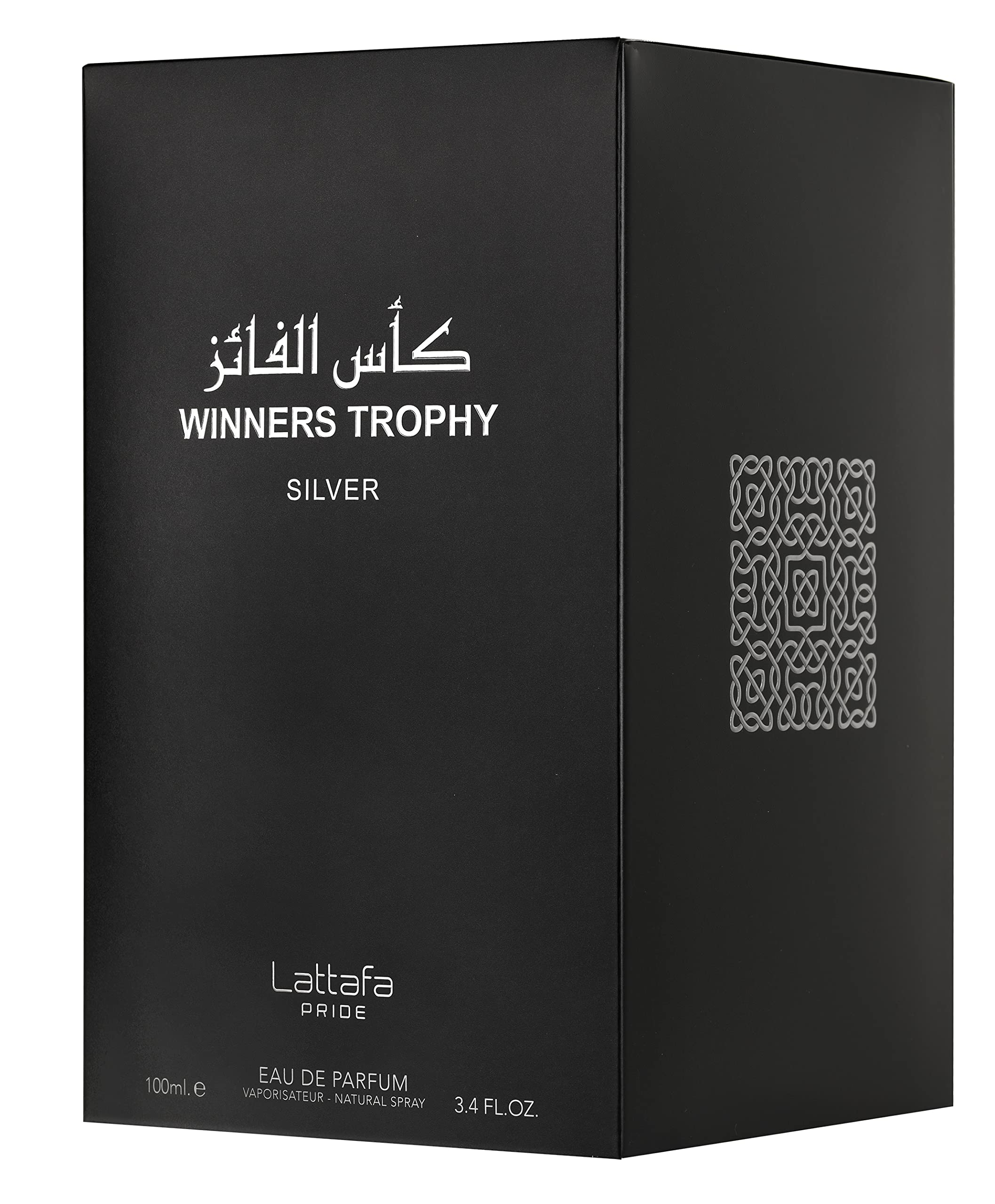 Lattafa Al Khas Winners Trophy Silver for Unisex Eau de Parfum Spray, 3.4 Ounce