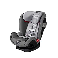 Cybex Eternis S, All-in-One Convertible Car Seat, 12-Position Height-Adjustable Reclining Headrest, Side Impact Protection, Manhattan Grey, 120 lb