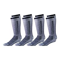 4 Pack Fox River Snow Pack Men`s Cold Weather Mid-weight Over-the-calf Socks
