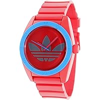 Adidas Men's Santiago ADH2869 Red Plastic Quartz Watch with Red Dial