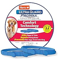 Hartz UltraGuard ProMax Flea & Tick Collar for Dogs I 12 Months Protection I Soft & Comfortable | Flea & Tick Prevention I 2 Pack, Blue