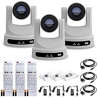 PTZOptics 3 x Move SE SDI/HDMI/USB/IP PTZ Camera with 20x Optical Zoom (White) (PT20X-SE-WH-G3)