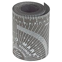 Jackson Safety Pipe Measuring Tool - Wrap-A-Round Tape Pipe Fitting Tool - Medium - Black