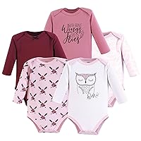 Yoga Sprout Cotton Bodysuit, 5 Pack