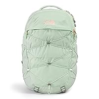 THE NORTH FACE Women's Borealis Commuter Laptop Backpack, Misty Sage/Burnt Coral Metallic, One Size