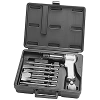 Ingersoll Rand 121-K6 Super Duty Air Hammer Kit, 121/Q Tool Plus 6 PC Chisel Set with Storage Case, Touch Trigger for Max Control, 3000 BPM