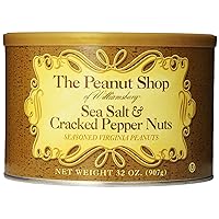 Seasoned Virginia Peanuts, Sea Salt & Cracked Pepper, 32 Ounce