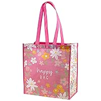 Karma Reusable Gift Bags - Tote Bag and Gift Bag with Handles - Perfect for Birthday Gifts and Party Bags RPET 1 Happy Bag Large