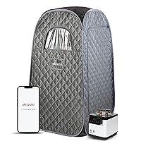 Portable Steam Sauna with Bluetooth Control, Steamer, Body Tent, Foldable Chair | Personal Home Spa