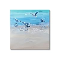 Stupell Industries Seagulls Grazing on Shore Canvas Wall Art by Craig Trewin Penny