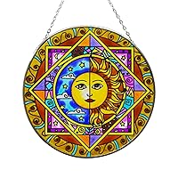 Design Toscano Peacock's Paradise Stained Glass Window Hanging Panel, 35  Inch, 600 Count