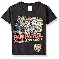 Nickelodeon Boys' Little Paw Patrol is on a Roll Video Game Short Sleeve Tshirt