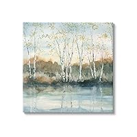 Stupell Industries Birch Tree Reflections Quaint Lake Clearing Landscape Canvas Wall Art, Design by Carol Robinson
