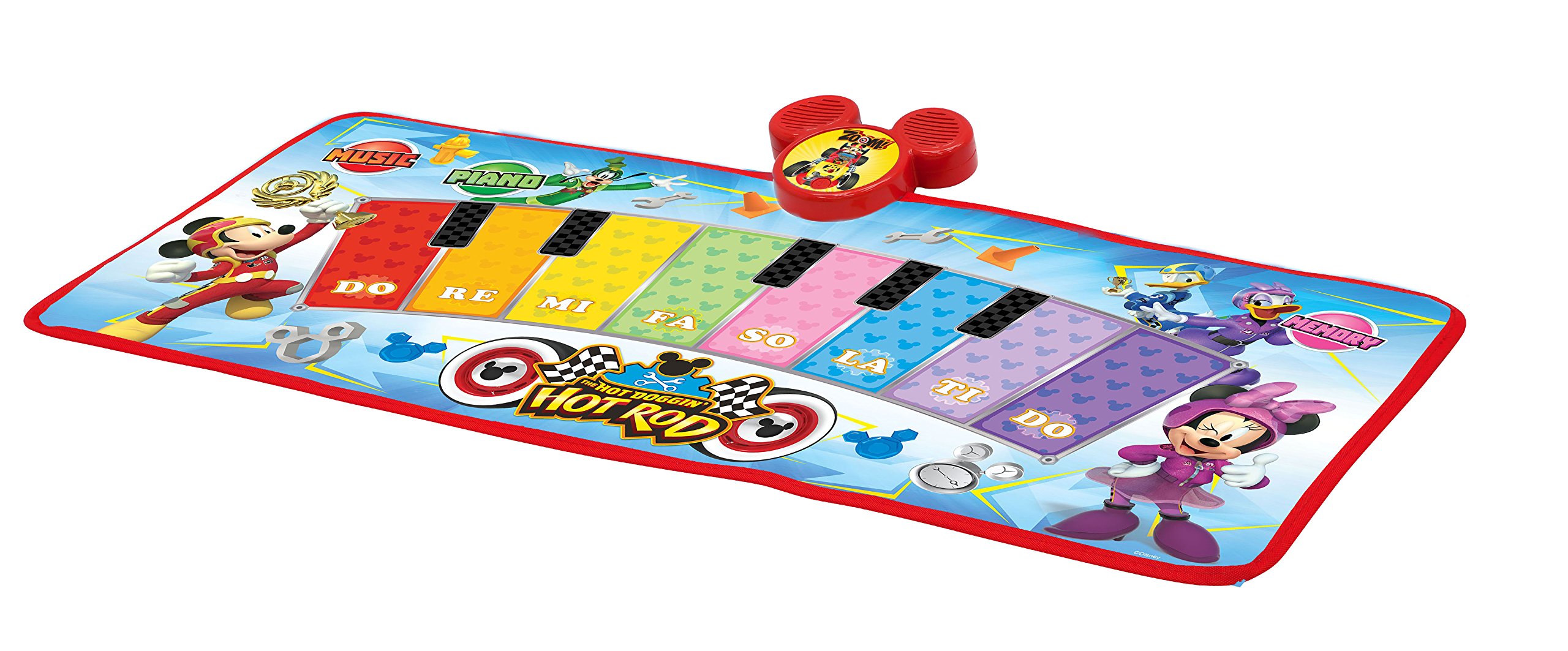 Jakks Pacific Mickey and The Roadster Racers Electronic Music Play Mat, Multicolor