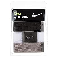 Nike Men's 3 Pack Web Belt