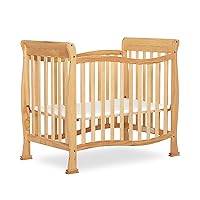 Violet 4-In-1 Convertible Mini Crib In Natural, Greenguard Gold Certified, JPMA Certified, 3 Position Mattress Height Settings, Non-Toxic Finish
