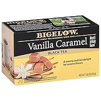 Bigelow Tea Vanilla Caramel Black Tea, Caffeinated Tea with Vanilla Caramel, 20 Count Box (Pack of 6), 120 Total Tea Bags