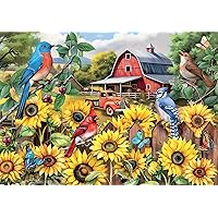 Buffalo Games - Country Life - Sunflower Friends - 500 Piece Jigsaw Puzzle for Adults Challenging Puzzle Perfect for Game Nights - Finished Size 21.25 x 15.00