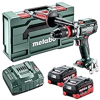 Metabo 18V Cordless High-Speed Driver Drill Kit | 2-18V 5.5Ah Batteries | Quick Change Chuck | Rohm Supra SK Drill Chuck | Made in Germany | BS 18 LTX-3 BL Q I Metal 5.5 Kit MB