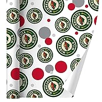GRAPHICS & MORE NHL Minnesota Wild Logo Gift Wrap Wrapping Paper Roll