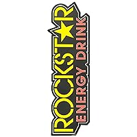 15-94720 Yellow 1' (Rockstar Star Logo) Die-Cut Sticker
