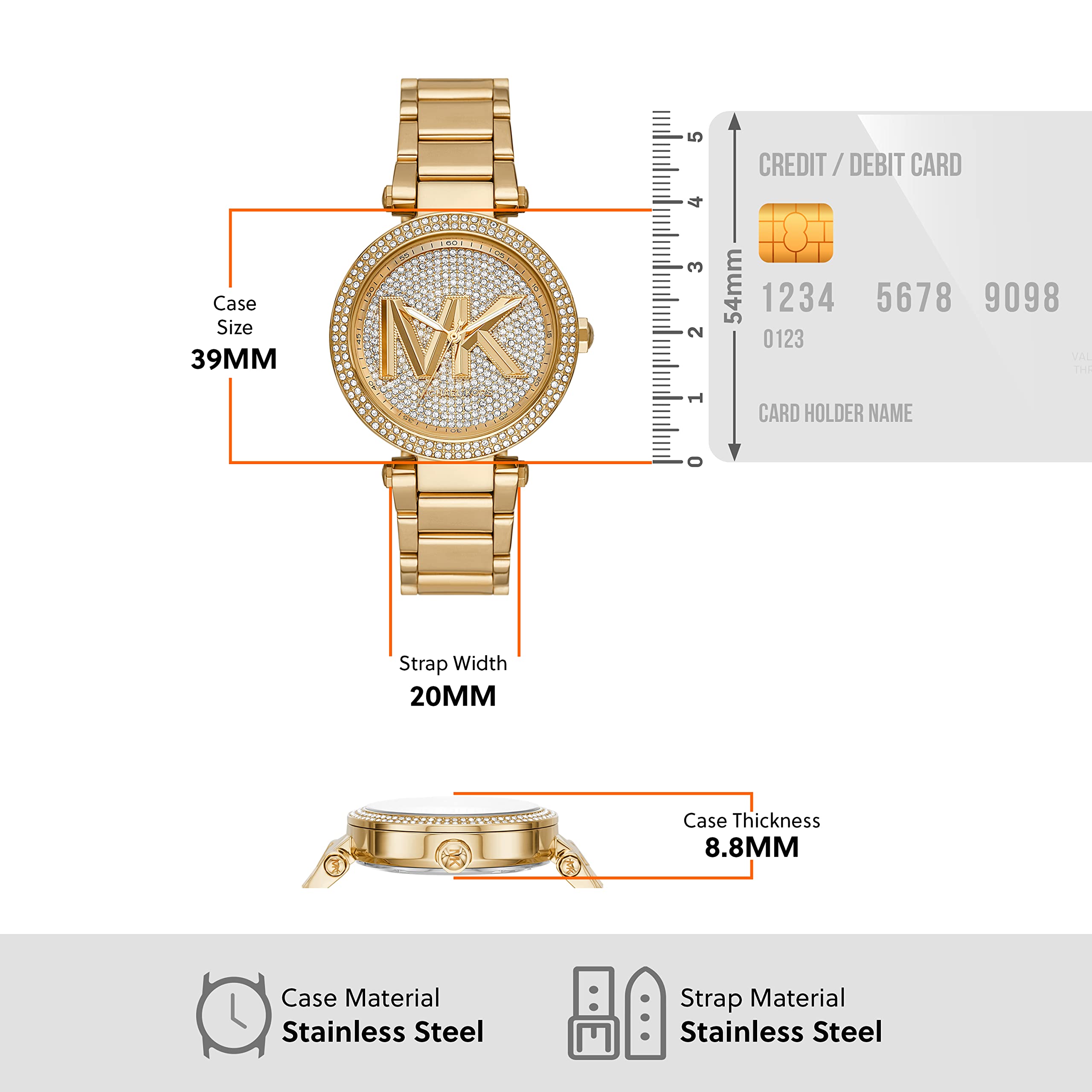 Michael Kors Premium Rose Gold Bracelet MKC1383AN791