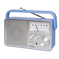 JENSEN MR-750-BL MR-750 Portable AM/FM Radio (Blue)
