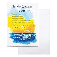 Blue Mountain Arts Greeting Card “To My Amazing Son” Is A Perfect Graduation, Birthday, Or “Just Because” Card From a Mom or Dad, by Susan Polis Schutz, 4.9