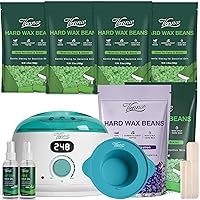Digital Waxing Kit + 1lb Aloe Hard Wax Beads + 1lb Lavender Hard Wax For Hair Removal At Home