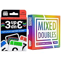 Ok2Win 3UP 3DOWN Card Game and Mixed Doubles Dice Game Bundle