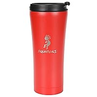 Vacuum Insulated Travel Coffee Mug, 16 ounces, Aurora Red