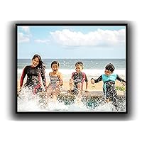 TEXTURE OF DREAMS Custom Framed canvas prints with your photos, Create Personalized Wall Art With your Upload Image Pictures Digitally Printed for Family (16 x 20 inches, Black Frame (oak texture))