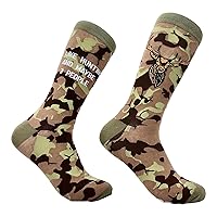 Men's I Like Hunting And Maybe 3 People Socks Funny Introverted Hunter Lovers Footwear