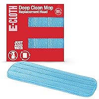 Deep Clean Mop Head, Microfiber Mop Head Replacement for Floor Cleaning, Great for Hardwood, Laminate, Tile and Stone Flooring, Washable and Reusable, 100 Wash Guarantee, 2 Pack