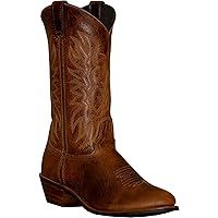 Abilene Mens Brown Textured Leather 12in USA Cowboy Boots 8 D