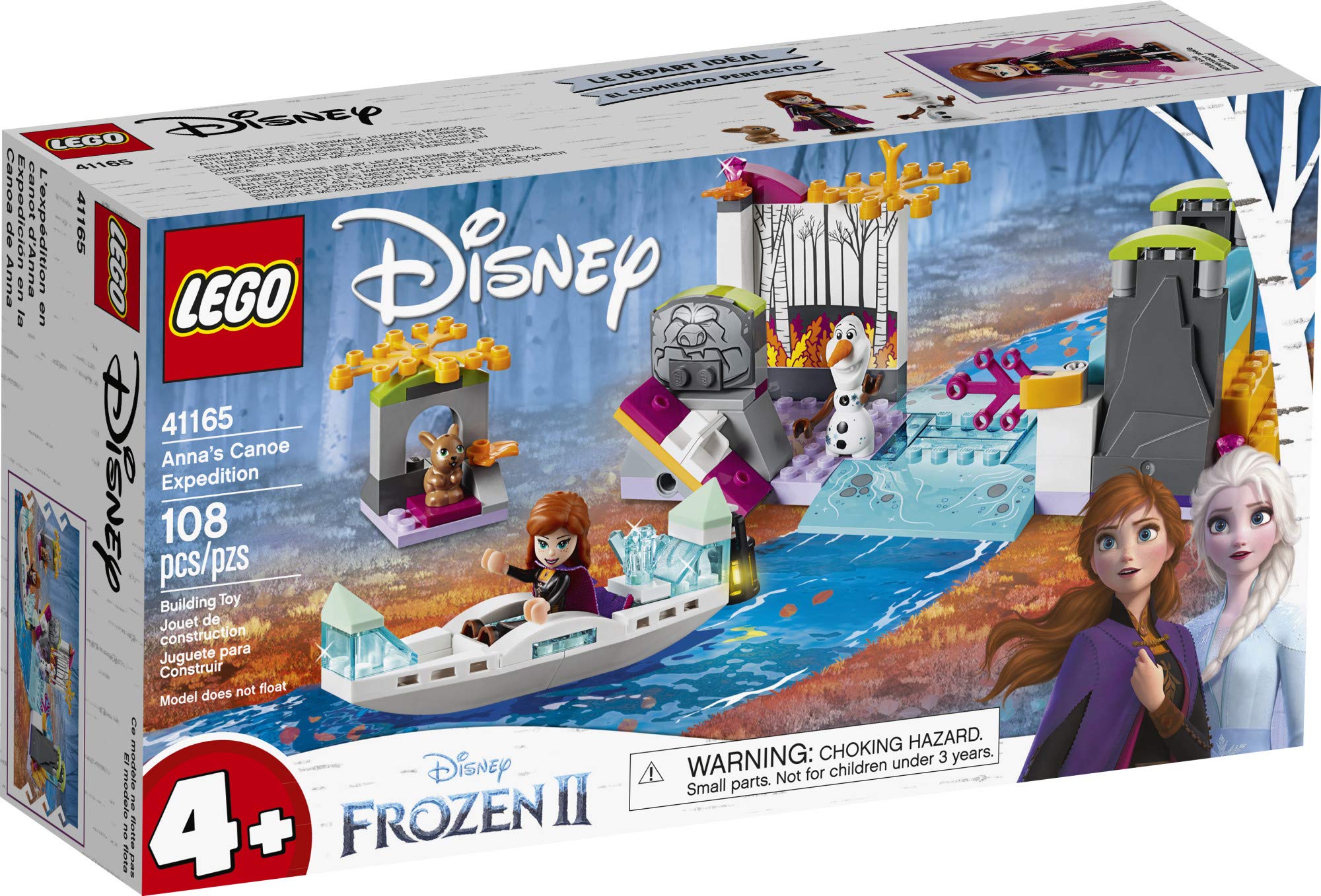 LEGO Disney Frozen II Anna’s Canoe Expedition 41165 Frozen Adventure Building Kit (108 Pieces)