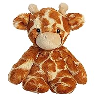 Aurora® Snuggly Sweet & Softer™ Giraffe Stuffed Animal - Comforting Companion - Imaginative Play - Brown 9 Inches
