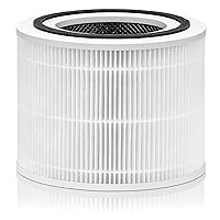 Core 300-RF Compatible with Levoit Air Purifier Replacement Filter Core 300 300S P350 Core300-P, Fit Part# Core 300-RF P350-RF H13 True HEPA Filter, White 1-Pack