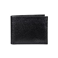 Cole Haan Men's RFID Slim Billfold Wallet, Black Pebble, One Size