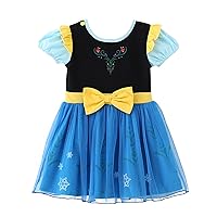 Princess Dress Up Clothes Halloween Fancy Party Tulle Skirt Summer Outfit for Baby & Toddler Girls