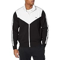 Lacoste Mens Classic Fit Colorblock Zipped Jogger Sweatshirt