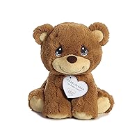 Aurora® Inspirational Precious Moments™ Charlie Bear Stuffed Animal - Cherished Memories - Enduring Comfort - Brown 8.5 Inches