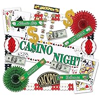 Beistle Casino Decorating Kit, 24 Pieces