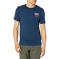 Men's Freedom Graphic Short Sleeve T-Shirt, (408) Academy / / Red, Large