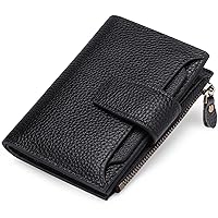 FALAN MULE Small Wallet for Women Genuine Leather Bifold Compact RFID Blocking Small Womens Wallet