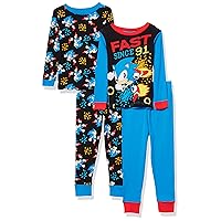 Sonic The Hedgehog Boys' Snug Fit Cotton Pajamas